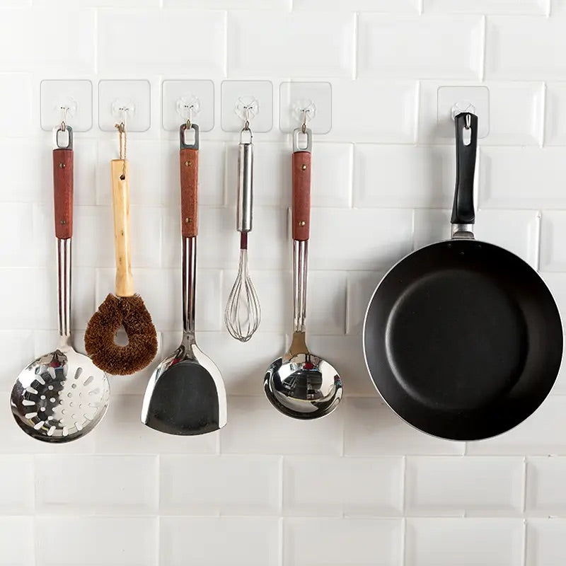 Reusable Transparent Adhesive Hooks