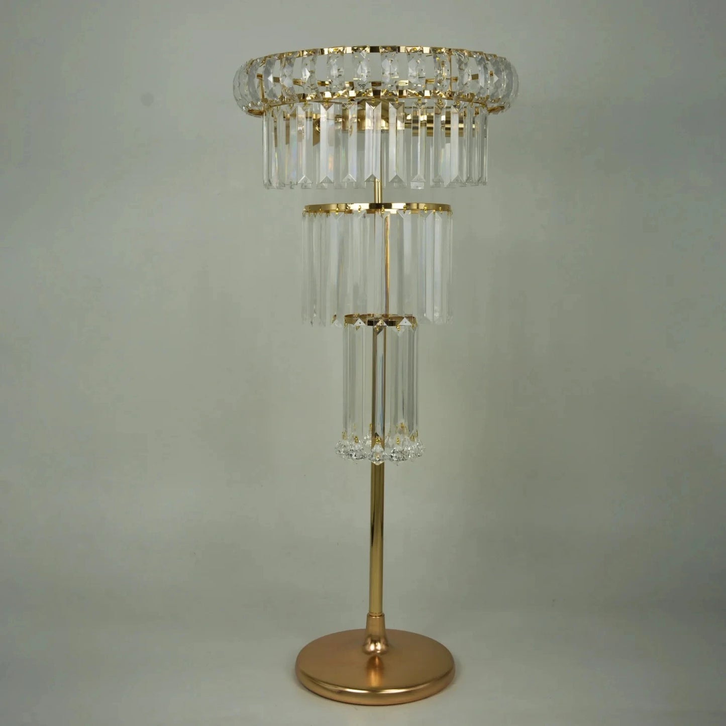 10 Pcs Gold Crystal Flowe Vase Wedding Decoration Table Centerpieces Candelabra Birthday Party Flower Vase Holder Home Decor