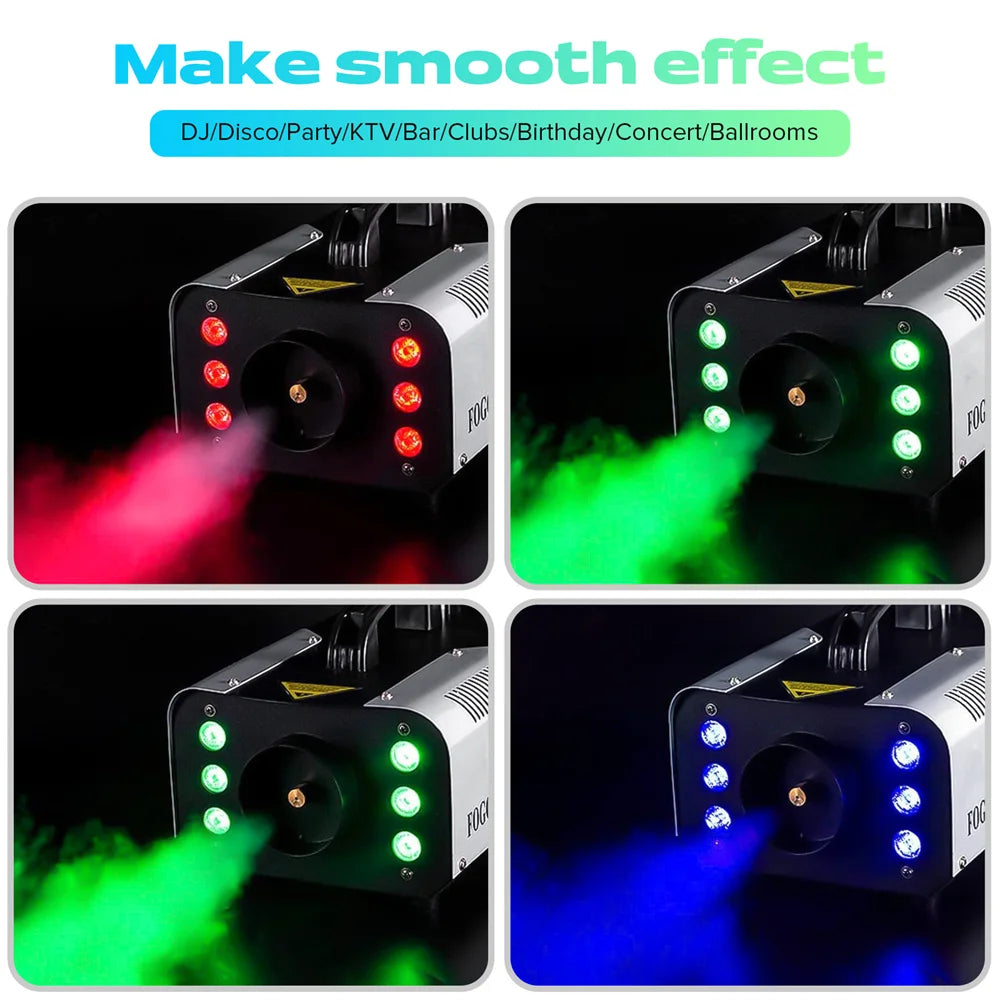 1200W RGB LED Smoke Machine