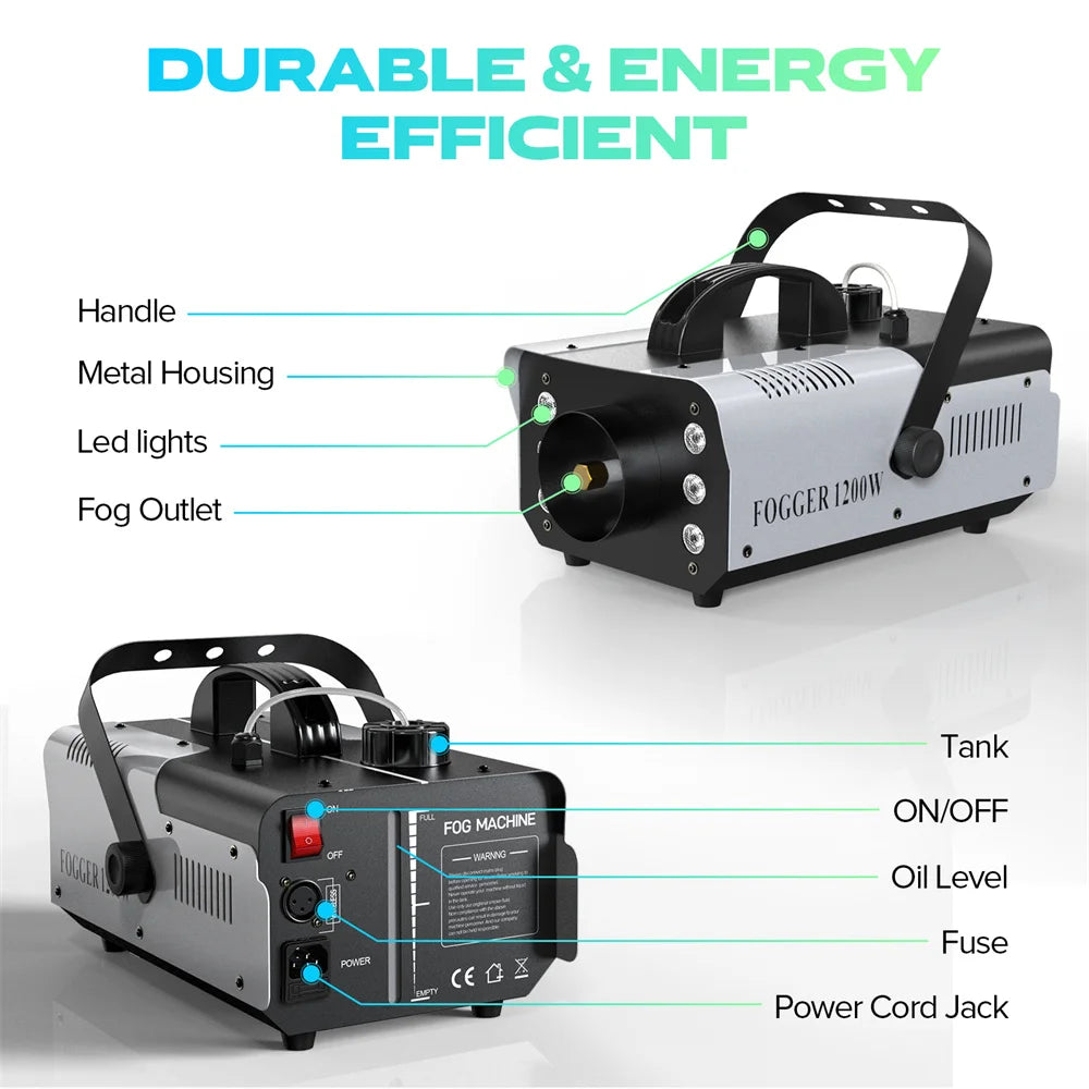 1200W RGB LED Smoke Machine