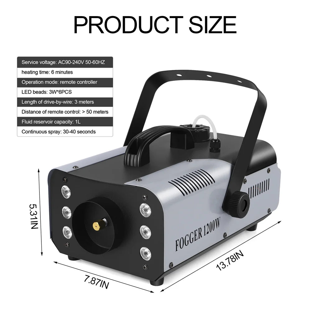 1200W RGB LED Smoke Machine