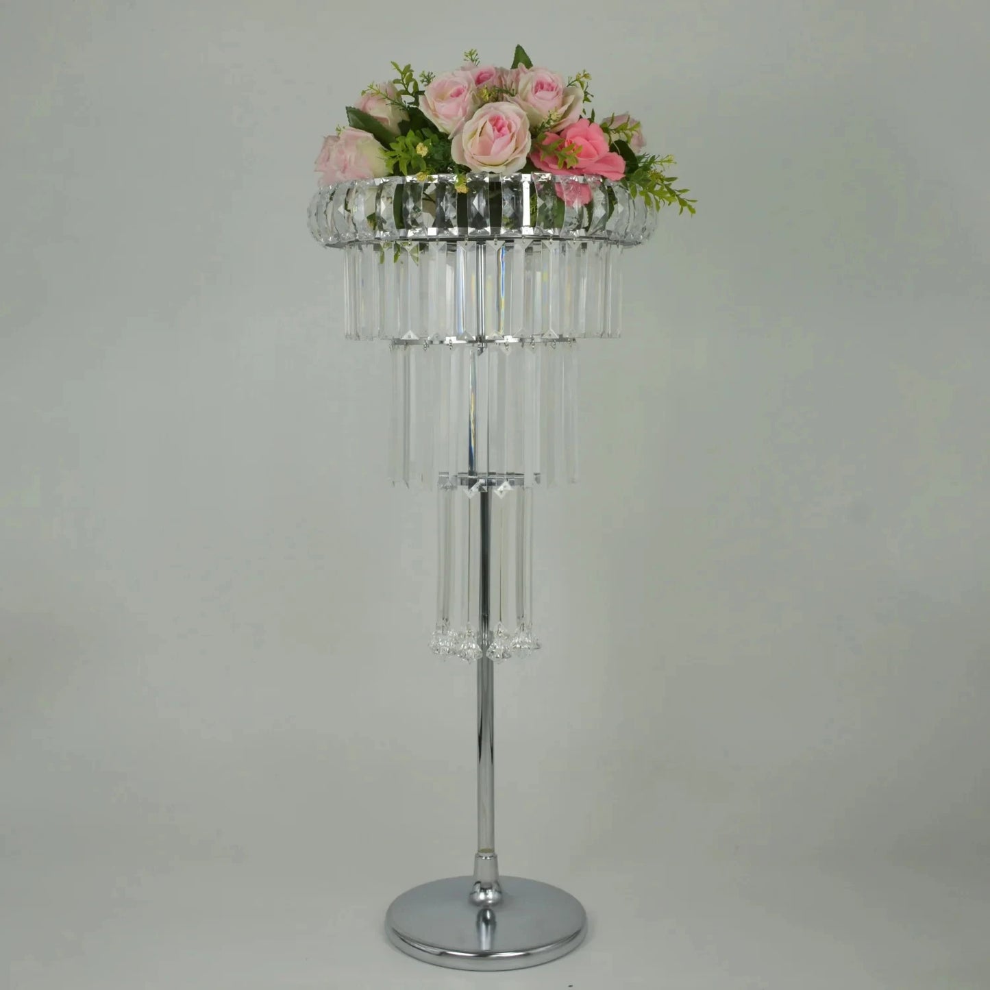 10 Pcs Gold Crystal Flowe Vase Wedding Decoration Table Centerpieces Candelabra Birthday Party Flower Vase Holder Home Decor