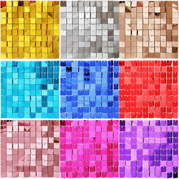 30x30cm Square Sequin Shimmer Wall Pannels (multiple colours available)