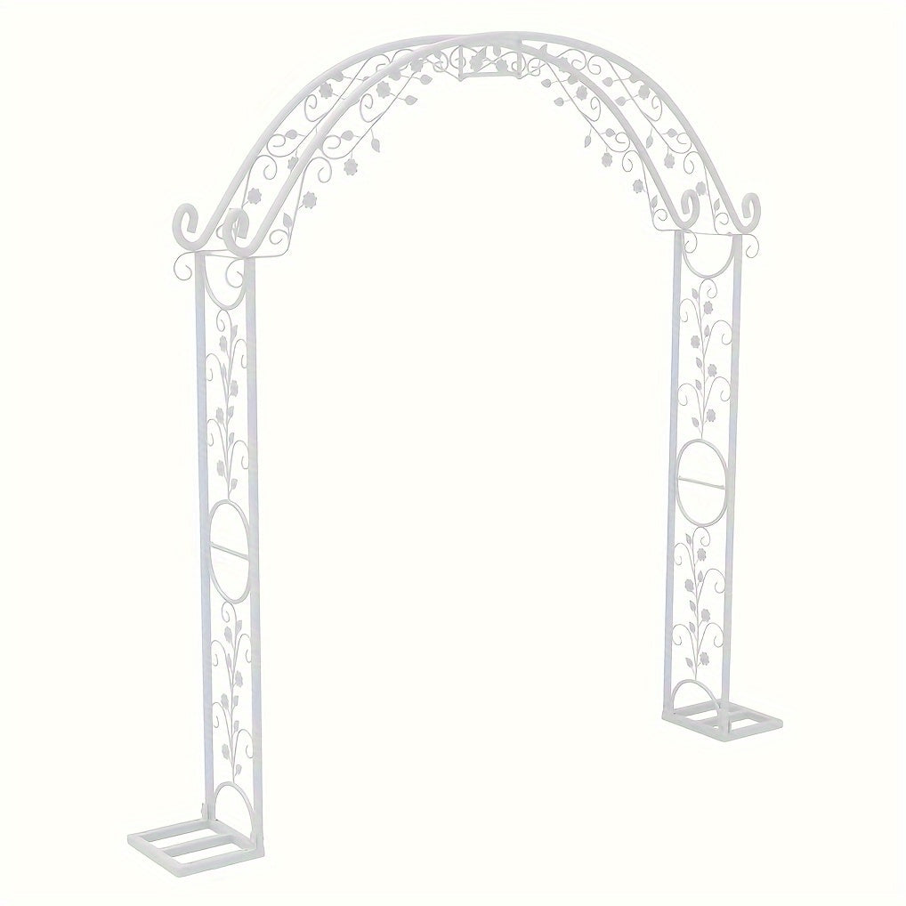Modern White Wedding Arch