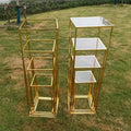 Set of 4 Gold Plinth