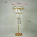 10 Pcs Gold Crystal Flowe Vase Wedding Decoration Table Centerpieces Candelabra Birthday Party Flower Vase Holder Home Decor