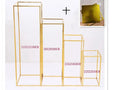 Set of 4 Gold Plinth