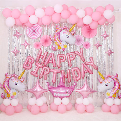 Themed Birthday Party Decorative Letters Balloons Set