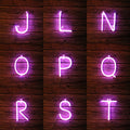 Led Purple Letter Neon Shape Christmas Decoration