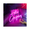 Hello Gorgeous Glowing Letter Led Neon