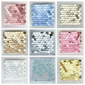 30x30cm Hexagon Sequin Shimmer Wall Panels