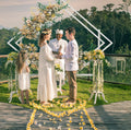 Geomtric Wedding Flower Arch Stand