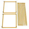 Gold Plinth Flower Stand