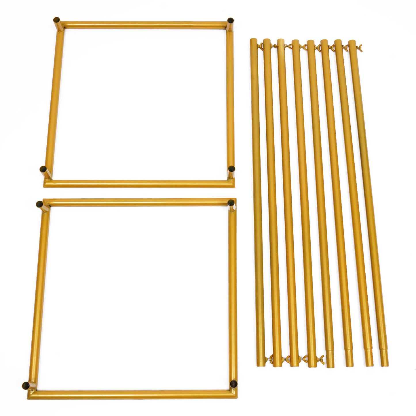 Gold Plinth Flower Stand