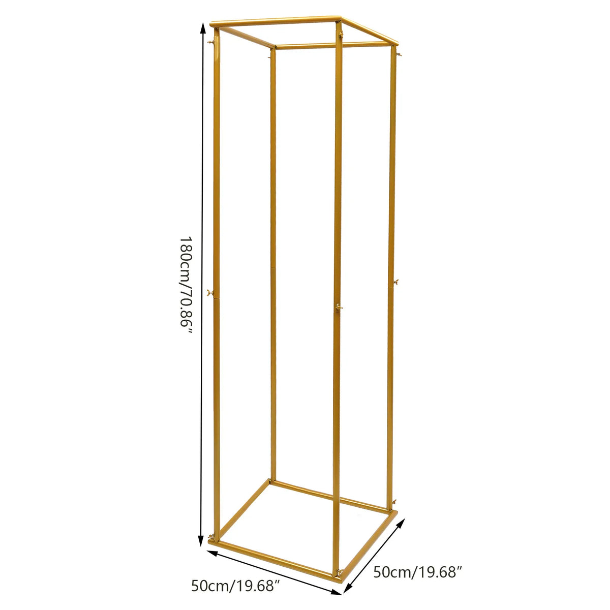 Gold Plinth Flower Stand