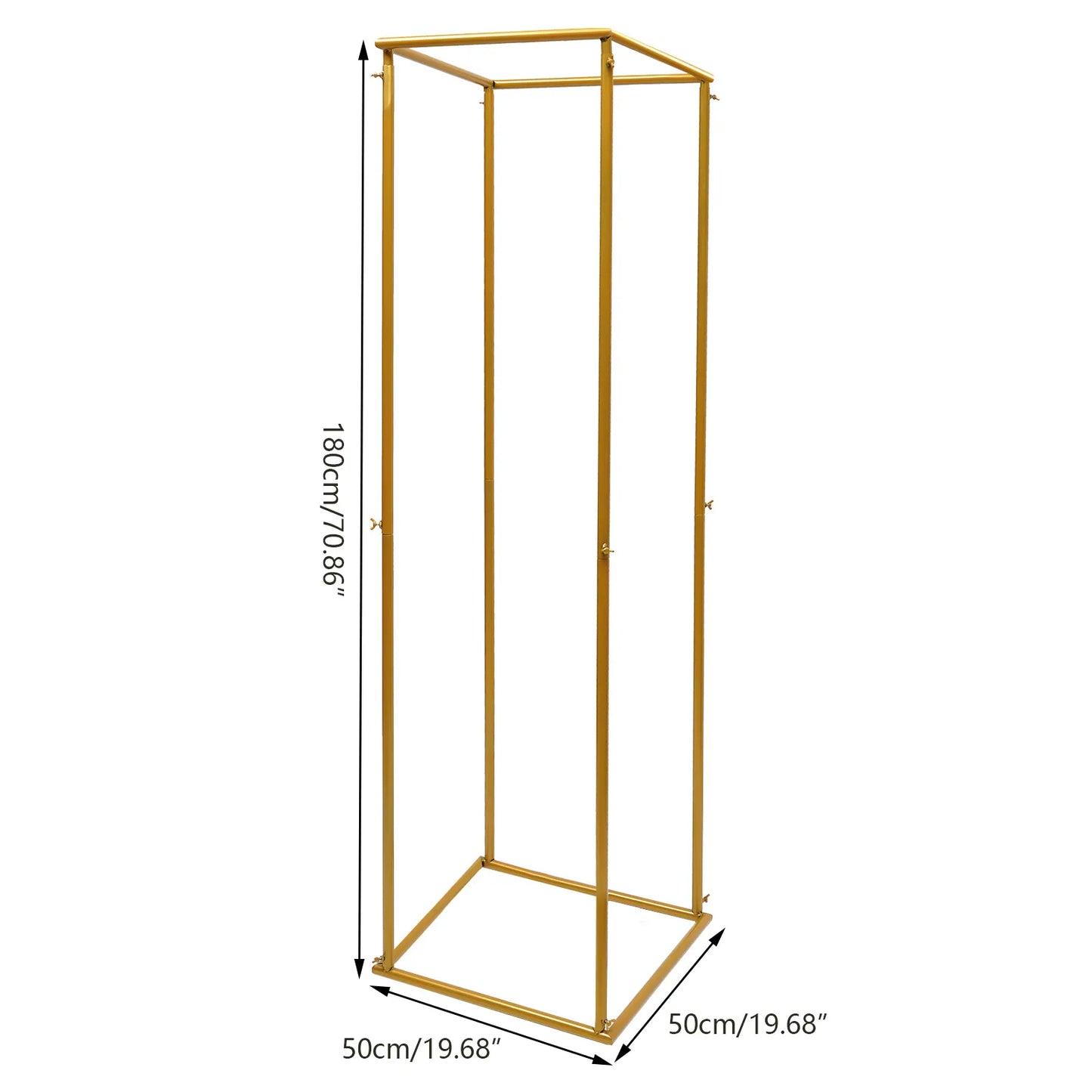 Gold Plinth Flower Stand